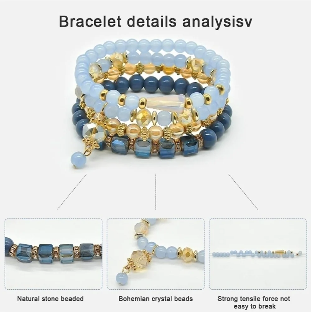 Bohemian Beaded Woman's Bracelets NWT